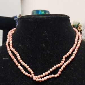 Pink Angel Skin Coral Necklace